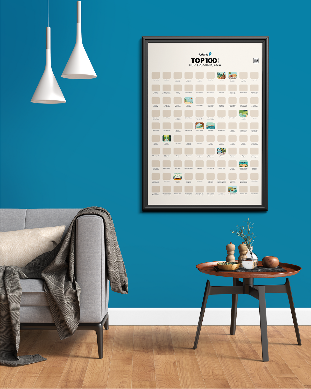 Poster Rayable • Top 100 Destinos Dominicana