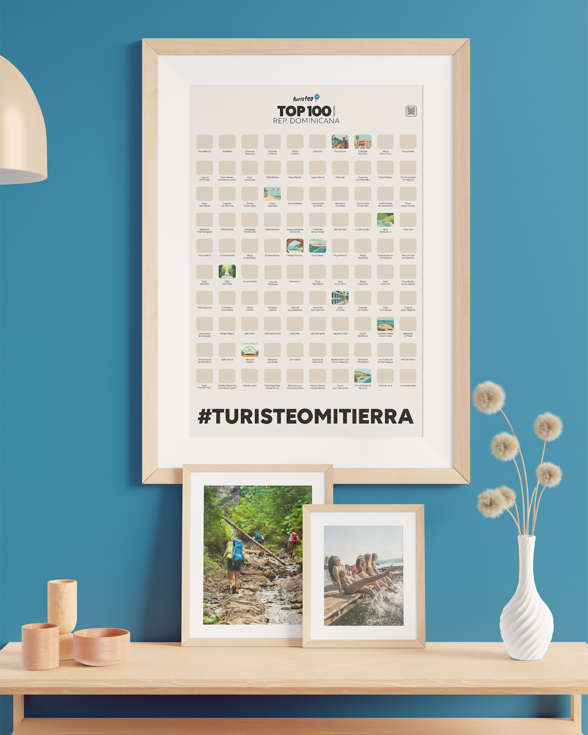 Poster Rayable • Top 100 Destinos Dominicana